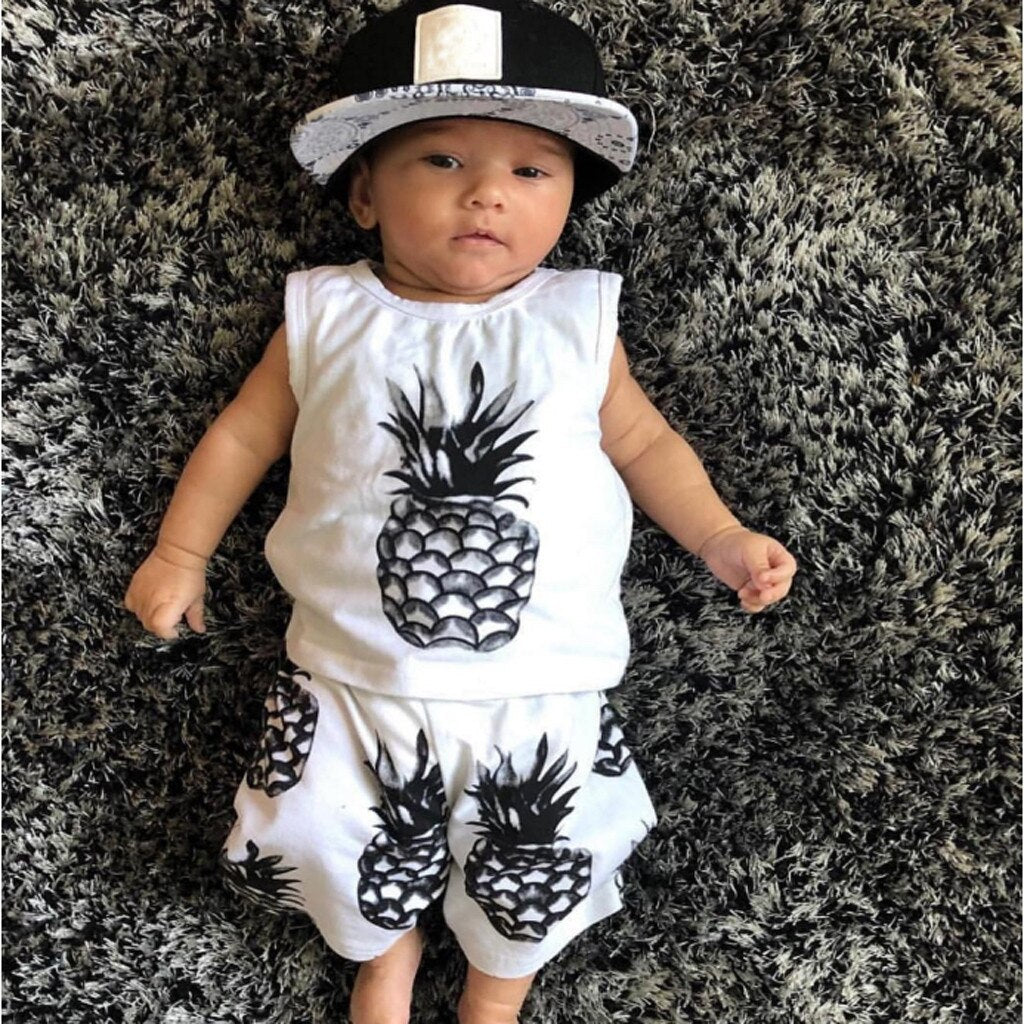 Baby 2pcs clothes Set Cute Infant Baby Boy - ohpineapple
