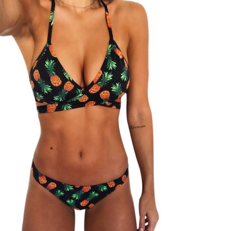 Women's Pineapple Push Up Bikini Set - ohpineapple