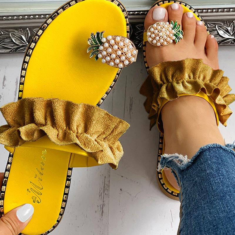 Women Shoes Summer Beach Pineapple Slippers - ohpineapple