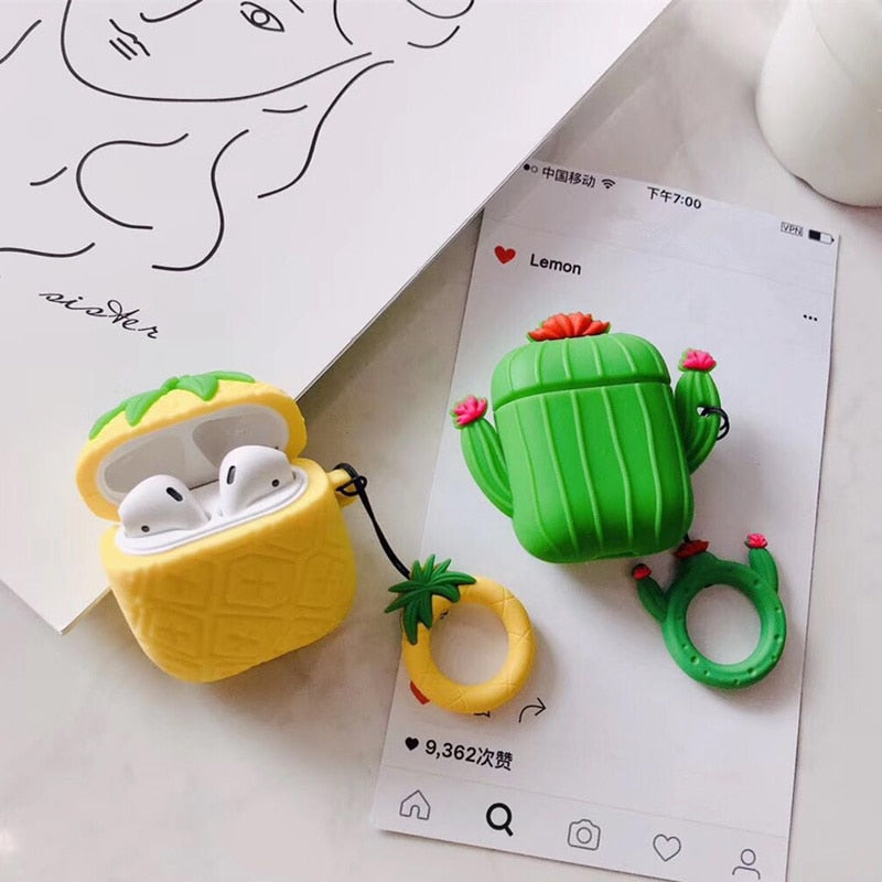 3D Pineapple Case For Airpods - ohpineapple