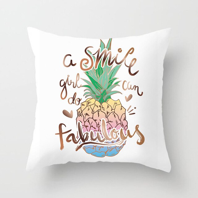 Pineapple Smile Fabulous Cushion Covers - ohpineapple