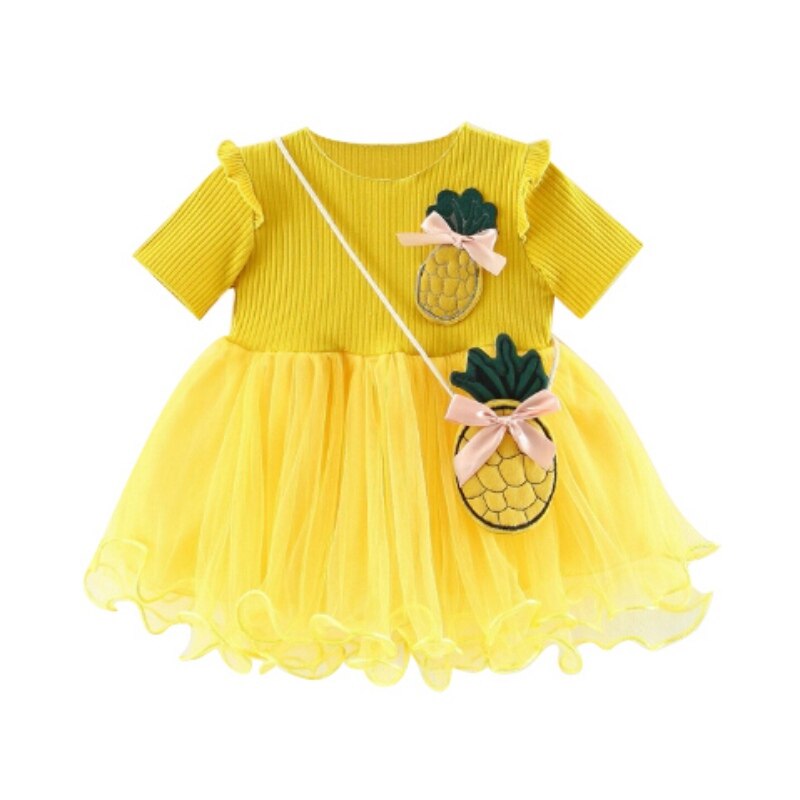 Spring Girls Short Sleeve Princess Dress - ohpineapple