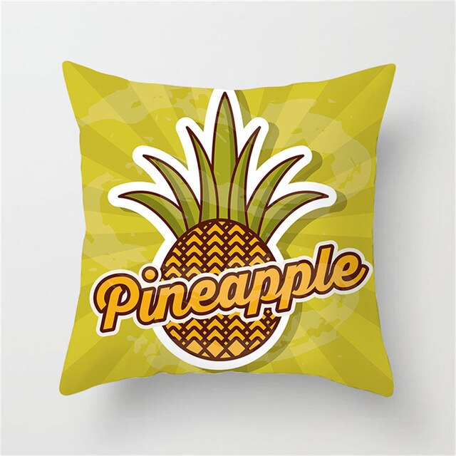 Luxury Retro Pineapple Printed Cushion Covers - ohpineapple