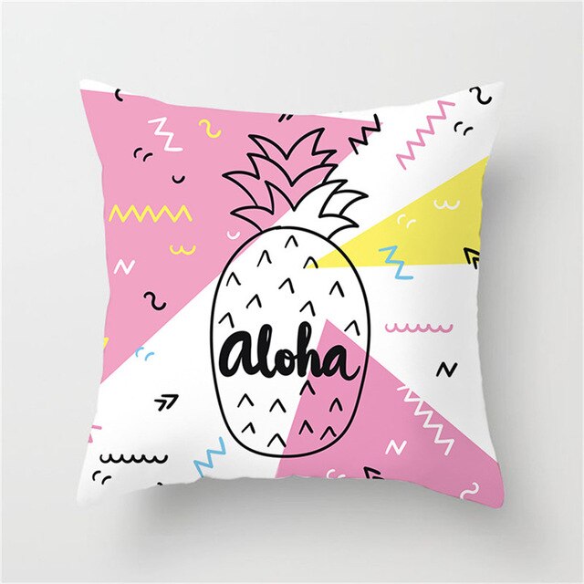 Luxury Aloha Pineapple Printed Cushion Covers - ohpineapple