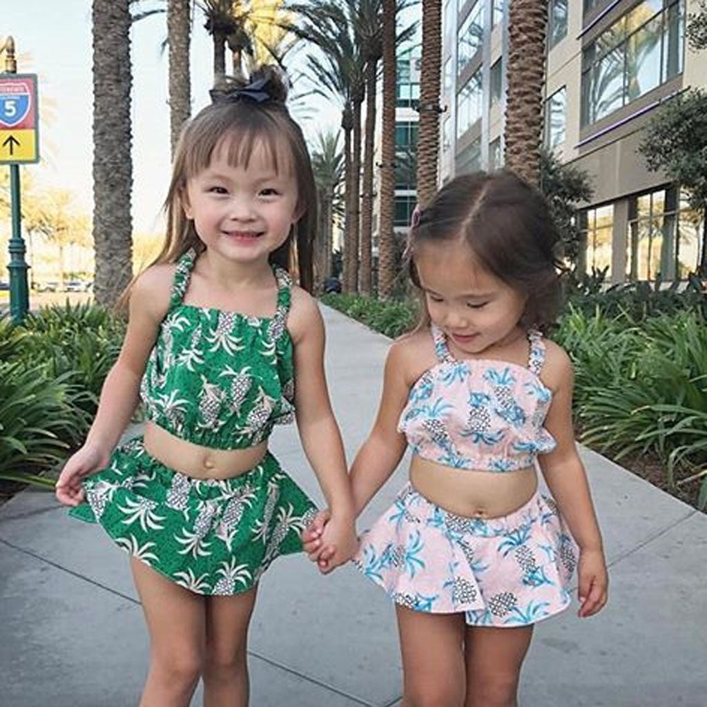 New Summer Kids Baby girls Clothes Beach - ohpineapple