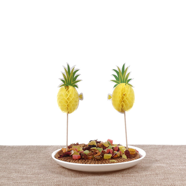 4pcs Pineapple Cupcake Toppers DIY Cakes - ohpineapple