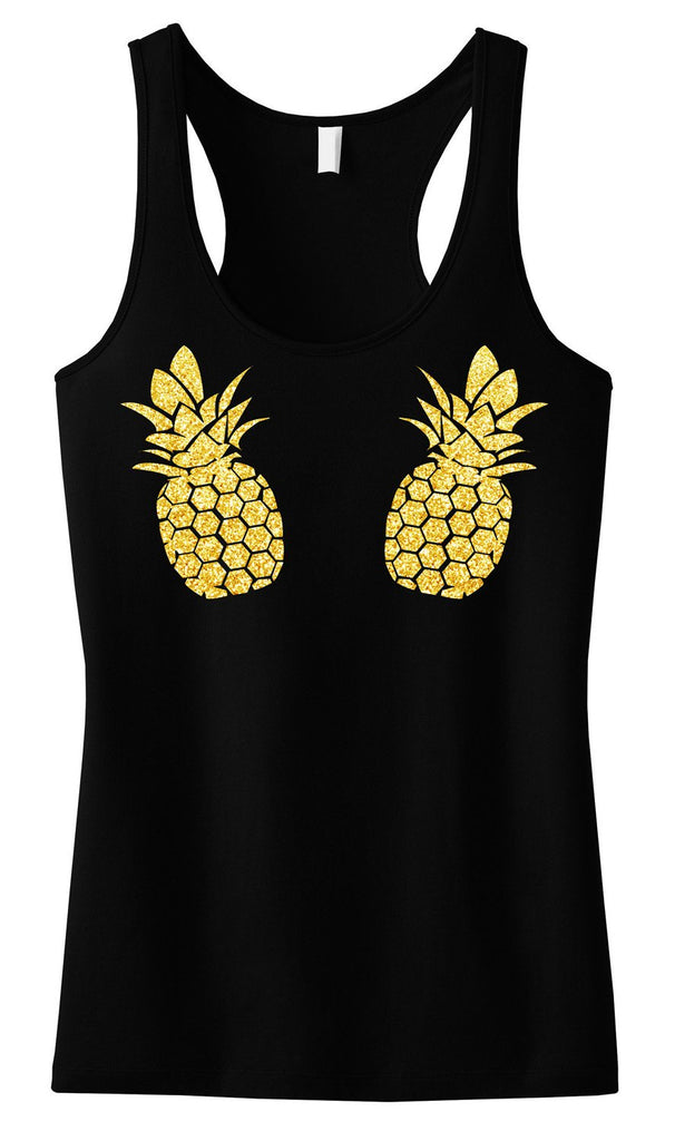 PINEAPPLE Bikini Gold Glitter Tank Top - Pick - ohpineapple