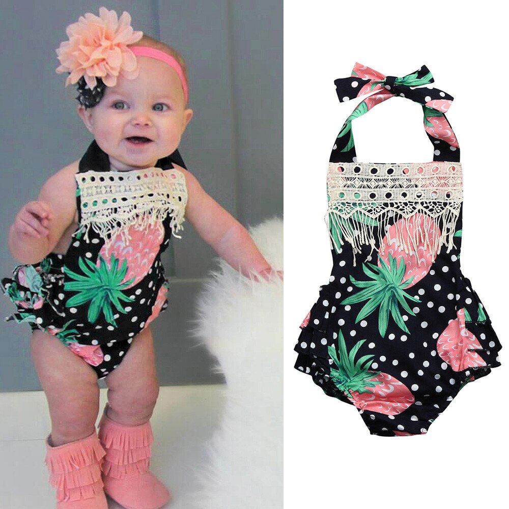 Summer Baby Girls rompers newborn Infant Pineapple - ohpineapple