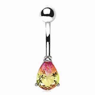 Navel Ring Teardrop Synthetic Watermelon - ohpineapple