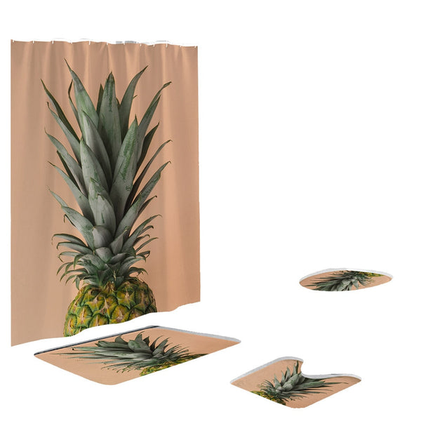 4 Pcs Pineapple Bathroom Set - ohpineapple