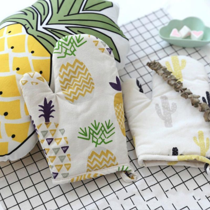 Cute Pineapple Heatproof Cotton Oven Glove - ohpineapple